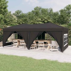 vidaXL Cort pliabil pentru petrecere, pereți laterali, antracit, 3x6 m 93544