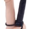 Strap-On Dublu Double Trouble, Negru, 15 cm