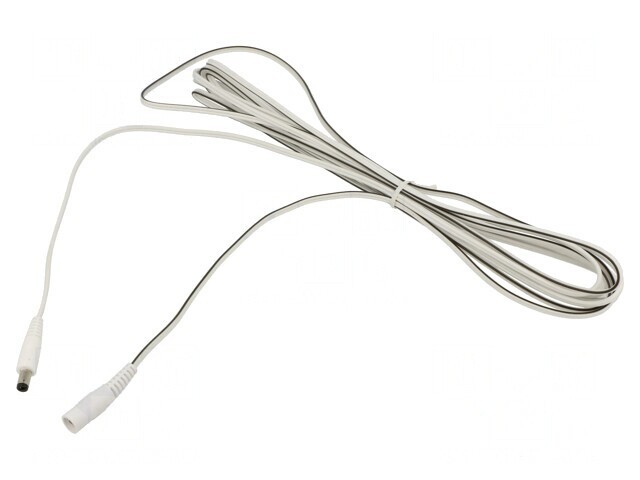 Cablu Alimentare DC Alb 5,5/2,5 mm 2x0,5mm&sup2;