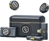 Lavaliera Universala Hollyland Lark M2 Combo Wireless Lavalier Microphone Duo Shine Charcoal