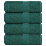 Cumpara ieftin Prosoape pentru oaspeți 4 buc Verde 360 g/m&sup2; 100% bumbac