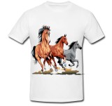 Cumpara ieftin Tricou &quot; 3 cai &quot;
