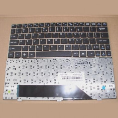 Tastatura laptop noua MSI U135 U160 Golden Frame Black US