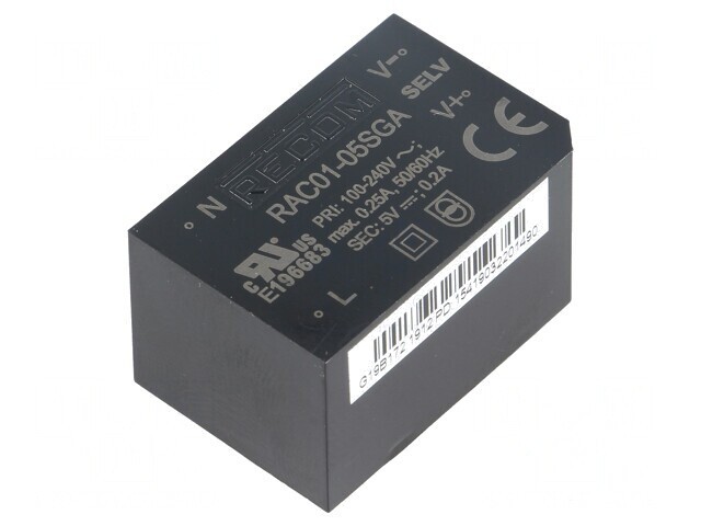Convertor AC/DC 5V 200mA PCB