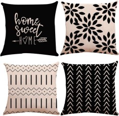Huse de perna YLL 18x18, Huse de perna pentru canapea, Huse de perna decorative pentru exterior, set de 4 pentru canapea extensibila ?i ma?ina 18x18 i foto