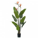 Plantă Artificială Pasărea Paradisului Ghiveci Cu Flori 120 cm 428469, General