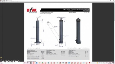 Cilindru basculare Hyva FSH56564K FE A169-5-06380-009-K1612 foto
