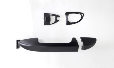 Maner usa exterior Vw Passat (B6 (3c)), 01.2005-07.2010, negru/grunduit, usa fata si spate partea Stanga