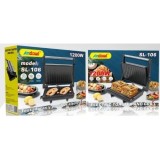 Sandwich Maker / Toaster Electric Grill Antiaderent pentru 2 Felii 1200W 220V Negru SL-106