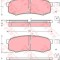 Set placute frana,frana disc TOYOTA LAND CRUISER AMAZON (FZJ1, UZJ1) (1998 - 2007) TRW GDB3110