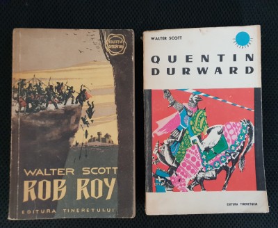 2 titluri WALTER SCOTT: Rob Roy / Quentin Durward (colecția Cutezătorii) foto