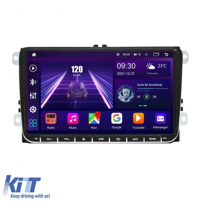 Navigatie Dedicata Skoda, Android, 9Inch,4Gb Ram, 64Gb stocare, Bluetooth, WiFi, Waze, Canbus Performance AutoTuning foto