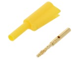 Mufă Banană 2mm 10A Galbenă Lipire