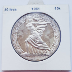 371 Bulgaria 50 Leva 1981 The Republic km 136 argint