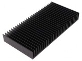 Radiator extrudat cu aripioare negru 100x200x25mm