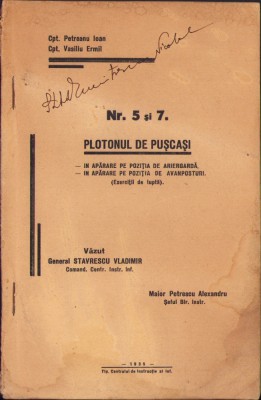 HST C2181 Plotonul de pușcași &amp;icirc;n apărare ... 1935 foto
