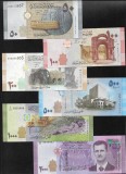 Set Bancnote Siria: 50, 100, 200, 500, 1000, 2000 Pounds UNC - Colectie Syria Bancnote