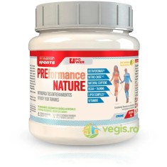 PREformance Nature - Supliment Pre-Workout cu Cafeina Naturala, Guarana, Taurina, Colina, L- Carnitina, Beta-Alanina, BCAA, B-Complex 480g