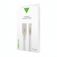 Cabluri si Adaptoare Vetter Type-C Cable, Quick Charge, 3D Aero, Vetter GO, Grey