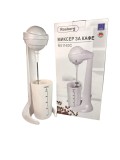Mixer Frappe Rosberg Premium, 100W, 2 Viteze, Inox, Bol 450ml, Alb