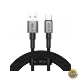 Cablu Date si Incarcare USB-A - USB-C Tech-Protect Ultraboost DNA 15W 3m Gri