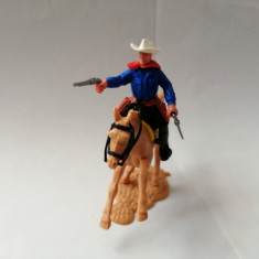 bnk jc Figurina de plastic - cowboy calare - Timpo