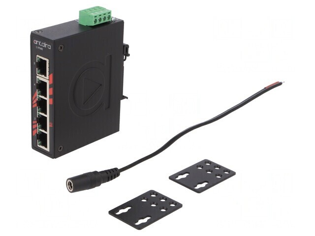 Switch Ethernet 5 Porturi 12-48VDC LNX-C500