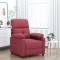 vidaXL Fotoliu rabatabil, roșu vin, material textil 348278