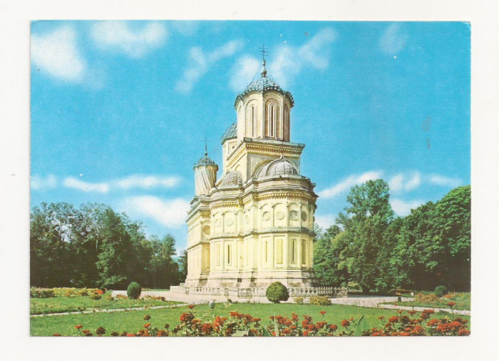 RF22 -Carte Postala- Manastirea Curtea de Arges, necirculata 1977