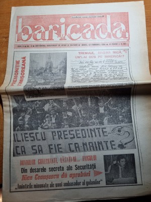 baricada 12 februarie 1991-interviu dan lazarescu foto