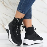 Cumpara ieftin Sneakers dama Imblaniti Negri din Piele Eco,Piele Eco Intoarsa Asiva, 37