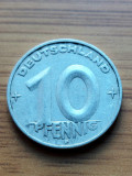 Moneda Germania 10 Pfennig 1952, Europa, Aluminiu
