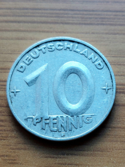 Moneda Germania 10 Pfennig 1952