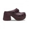 Saboți Crocs Classic Siren Chain Clog Bordo - Dark Cherry