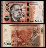 ARMENIA █ bancnota █ 5000 Dram █ 2018 █ P-63 █ POLYMER █ UNC █ necirculata