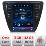 Navigatie Skoda Octavia 3,Qled 9.7&quot;,,8 Core 3+32 4G Hdd,4G,DSP,Carplay,Bluetooth CarStore Technology