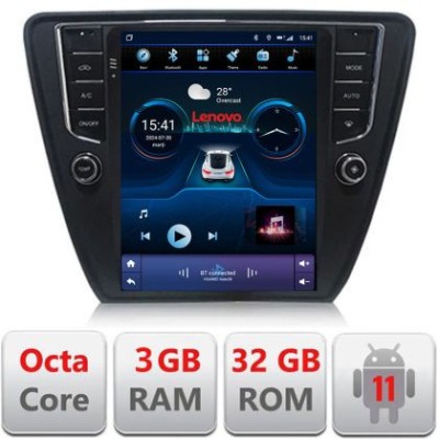 Navigatie Skoda Octavia 3,Qled 9.7&amp;quot;,,8 Core 3+32 4G Hdd,4G,DSP,Carplay,Bluetooth CarStore Technology foto