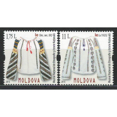 Moldova 2015 Mi 911/12 MNH - Ia - element al portului naţional