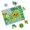 Puzzle din lemn cu rotite dintate pentru invatarea numararii prin joaca Animale, Melissa & Doug