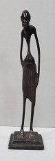 Statueta africana din bronz, Secol XX