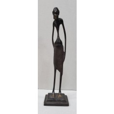Statueta africana din bronz, Secol XX
