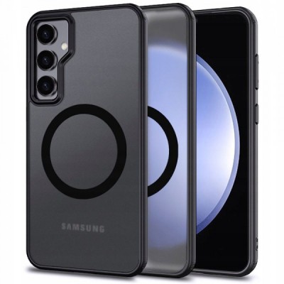 Husa MagSafe pentru Samsung Galaxy A55 5G A556, Tech-Protect, Magmat, Neagra foto