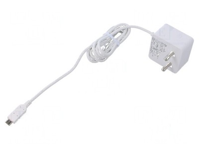 Alimentator Raspberry Pi 3 alb 1,5m 100-240VAC foto