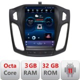 Navigatie Ford Focus 3 tip tesla radio gps internet 8 Core 3+32 4G carplay android auto kit-tesla-150+LITE-9.7-3+32 CarStore Technology