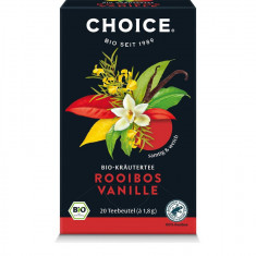 Ceai bio Rooibos si Vanilie, 20 pliculete a 1.8g / 36.0g Choice®