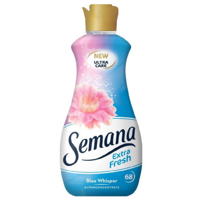 Balsam Rufe SEMANA Blue Whisper Extra Fresh, 1.7 L, 68 Spalari, Parfum de Trandafiri, Balsam Semana pentru Rufe, Balsam de Rufe cu Miros Trandafiri, B foto