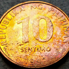 Moneda exotica 10 SENTIMO - FILIPINE, anul 1997 *cod 674 C = A.UNC PATINA