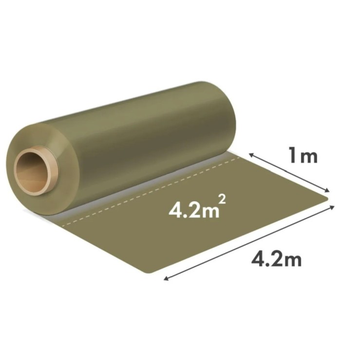 Folie constructii 4,2 m latime, transparent- 120 microni