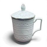 Cana din Portelan fosfatic cu infuzor metalic, FLOWERS, 350 ml