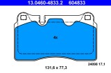 ATE 13.0460-4833.2 set placute frana,frana disc